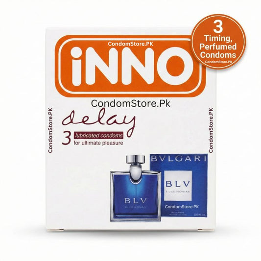 iNNo Delay Dotted Perfumed Condoms (3 Pack) - 3-in-1 Action