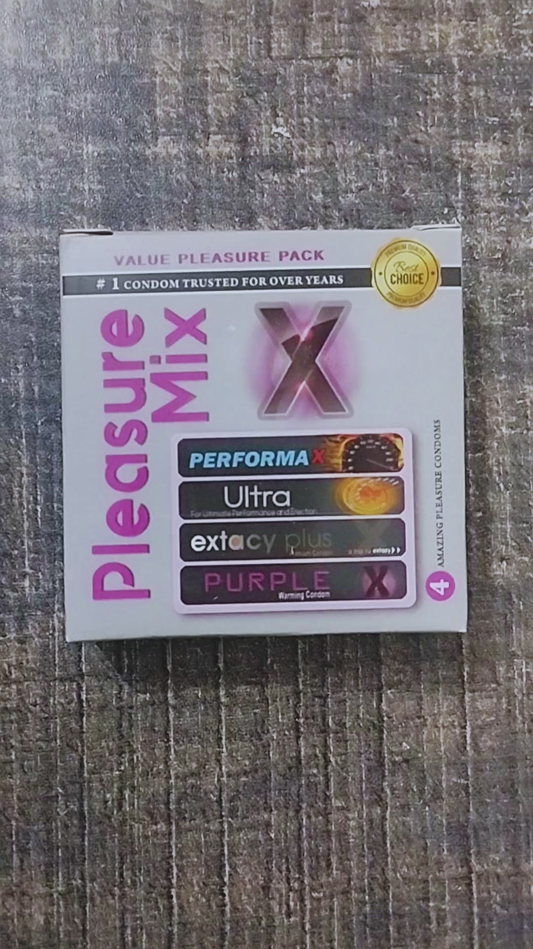 Klimax Pleasure Mix Condoms - 4 Pack - Ultimate 4-in-1 Variety Sampler - Video