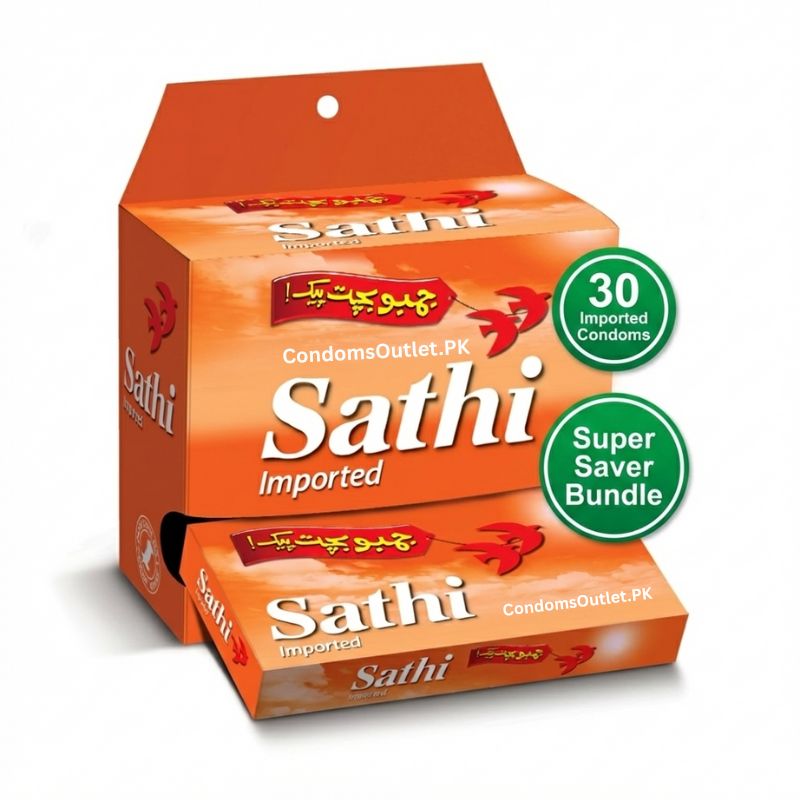 Sathi Condoms (30 Pack) – Super Saver Bundle – Monthly Supply