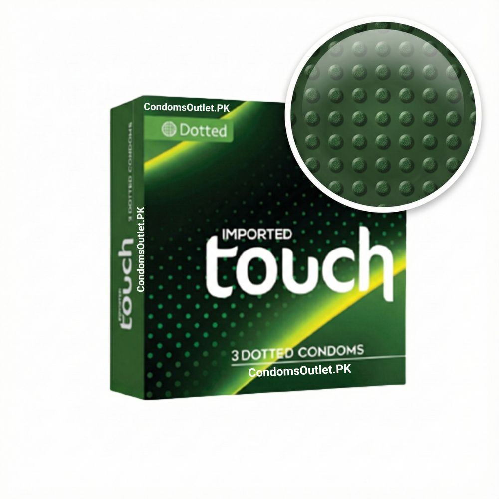 Touch Dotted Condoms - 3 Pack - Stimulating Texture for Extra Pleasure