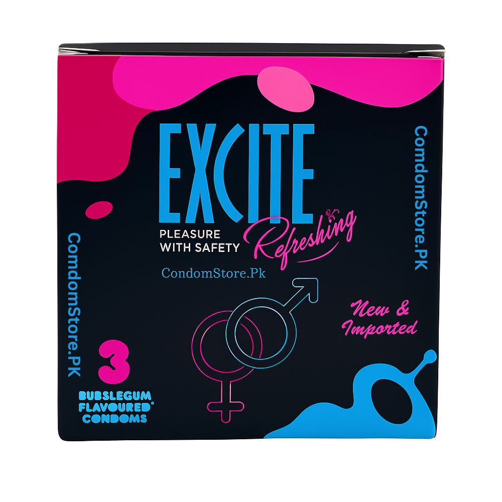 Bubblegum Flavored Condoms 3 Pack
