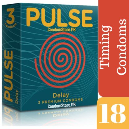 Pulse Delay Condoms 18 Timing Condoms, Keep the passion going longer. Our delay condoms are formulated to prolong the experience, so you can savor every moment.