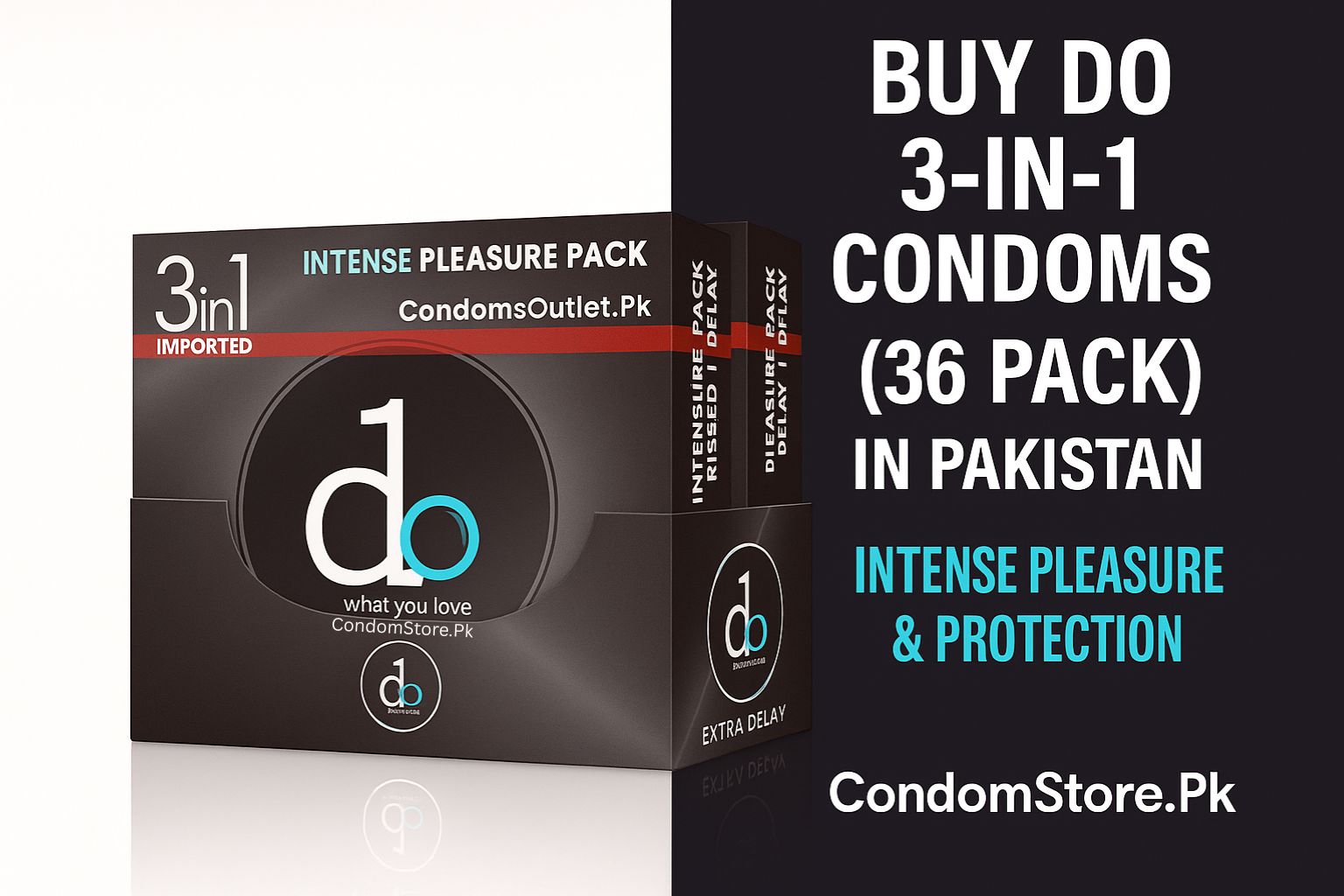 DO 3-in-1 Condoms 36 Pack - Buy Online in Pakistan DO 3-in-1 Condoms 36 Pack - Buy Online in Pakistan