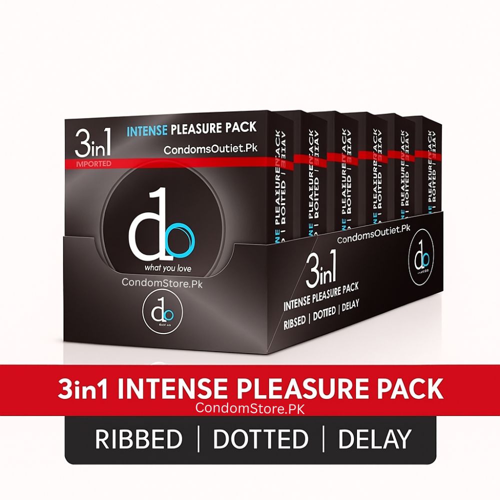 DO 3-in-1 Condoms for Intense Pleasure – The Ultimate 72-Piece Pack for Long-Lasting Pleasure