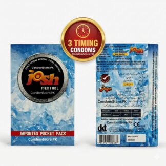 Josh Menthol Condoms (3 Pack) - Cooling Sensation & Freshness