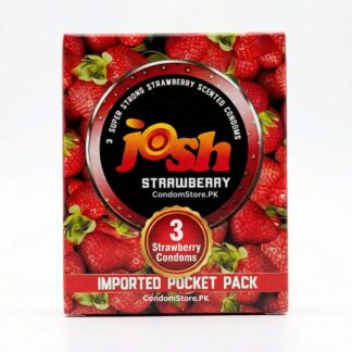 Josh Strawberry Condoms (3 Pack) - Sweet Flavor & Fun