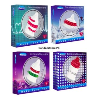 Mango Spike Condoms Bundle (4 Pack) - 4 Unique Textured Sensations