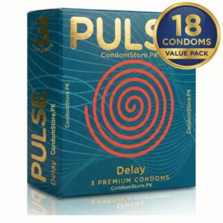 Pulse Delay Condoms (18 Pack) - Long Lasting Value Pack