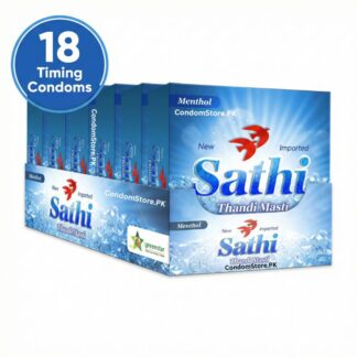 Sathi Menthol Condoms (18 Pack) - Cooling Value Box