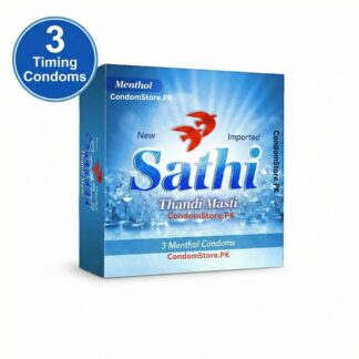 Sathi Menthol Condoms (3 Pack) - Cooling Sensation & Delay