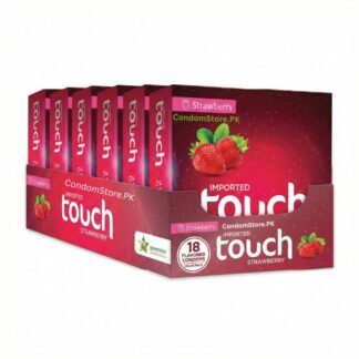 Touch Strawberry Condoms (18 Pack) - Sweet Flavor Value Box