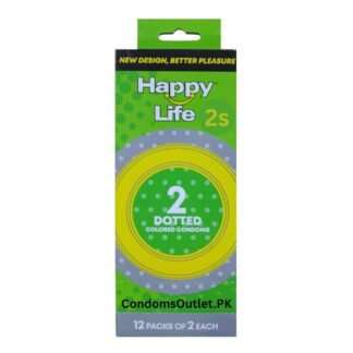 Happy Life Colored Dotted Condoms (24 Pack)