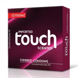 Touch Ribbed Condoms 5 Pack - Jasmine Scented
