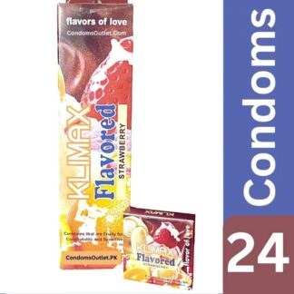Klimax Strawberry Flavored Condoms (24 Pack)