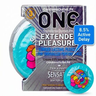 ONE Extended Pleasures Condoms – 3 Pack